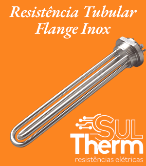 tubular com flange inox